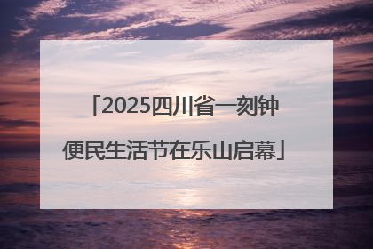 2025四川省一刻钟便民生活节在乐山启幕