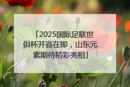 2025国际足联世俱杯开赛在即，山东元素期待精彩亮相