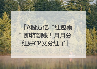 A股万亿“红包雨”即将到账！月月分红好CP又分红了