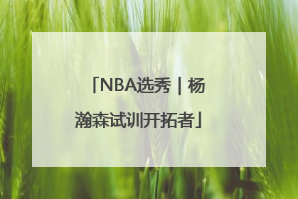 NBA选秀｜杨瀚森试训开拓者