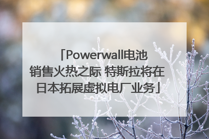 Powerwall电池销售火热之际 特斯拉将在日本拓展虚拟电厂业务